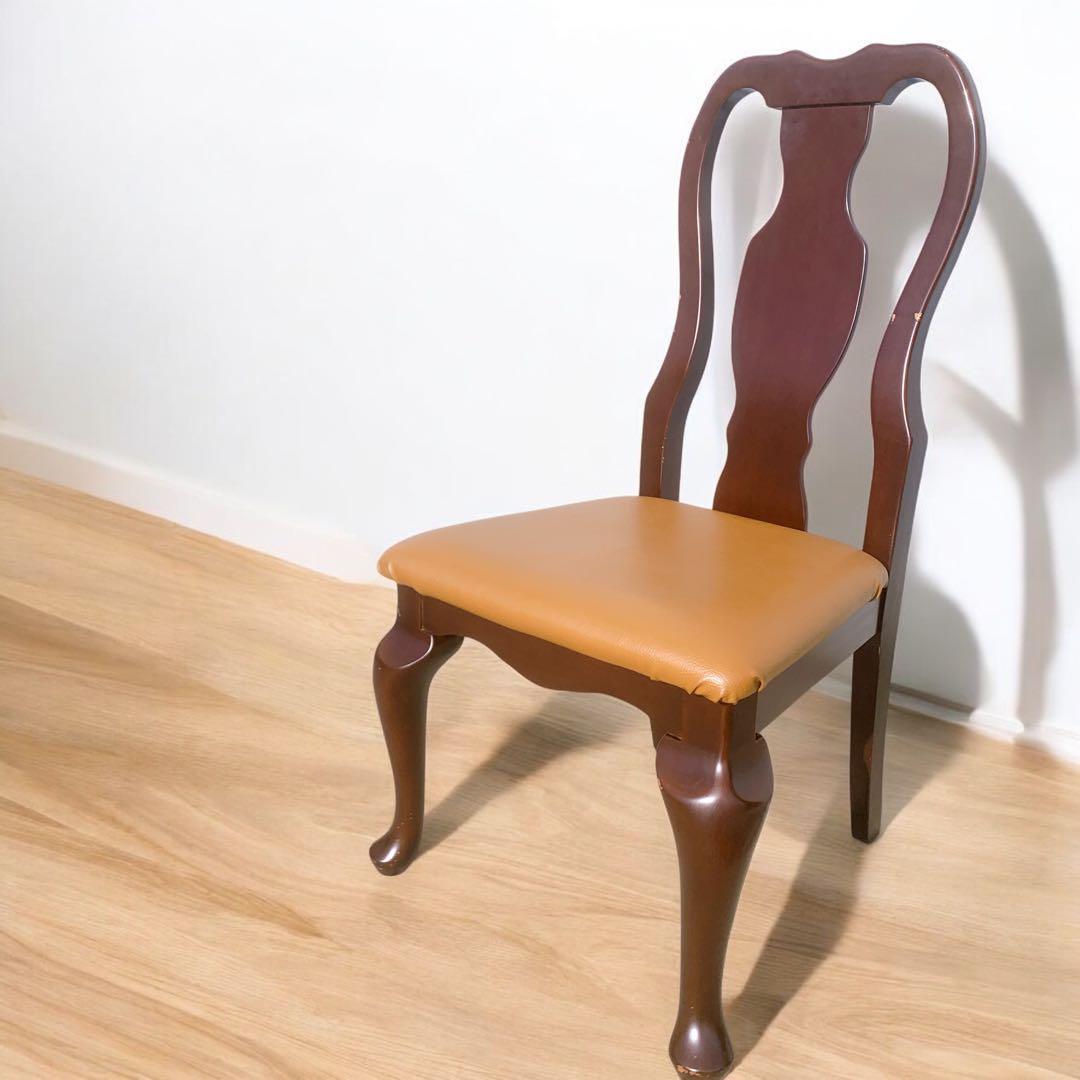 美品送料込】IDC大塚家具 クイーンズ アンティーク ダイニングチェア