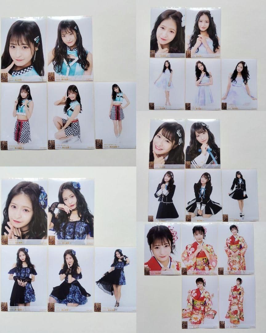 NMB48 清水里香 生写真 グッズセット 直筆サイン付