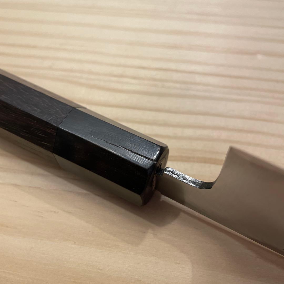 薄刃包丁 切付型 紫檀柄 5寸 15cm 研ぎ済み - メルカリ