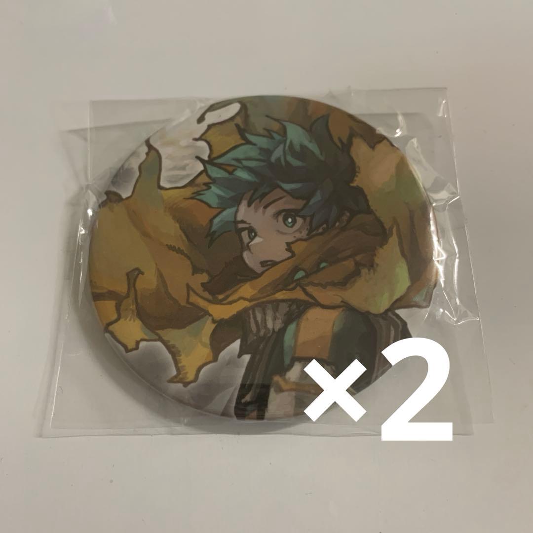 僕のヒーローアカデミア 原画展 コレクション缶バッジ 緑谷出久 2点