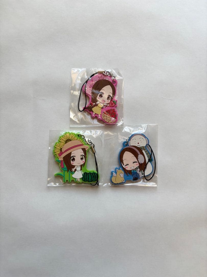 からかい上手の高木さん】ラバーストラップ3点セット - メルカリ