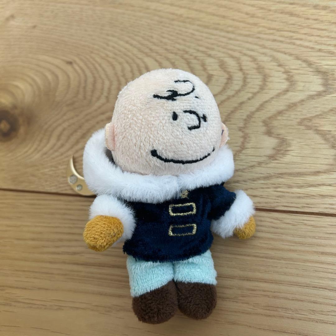 USJ限定】スヌーピー&チャーリーブラウン 冬 ぬいぐるみ キーホルダー