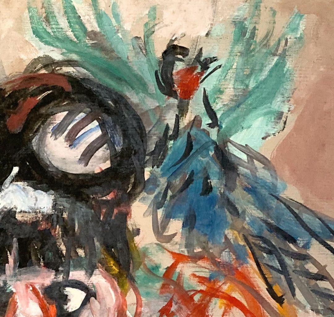 梅原龍三郎「桃太郎」（共シール）額装20号○油彩画作品 共シール 大