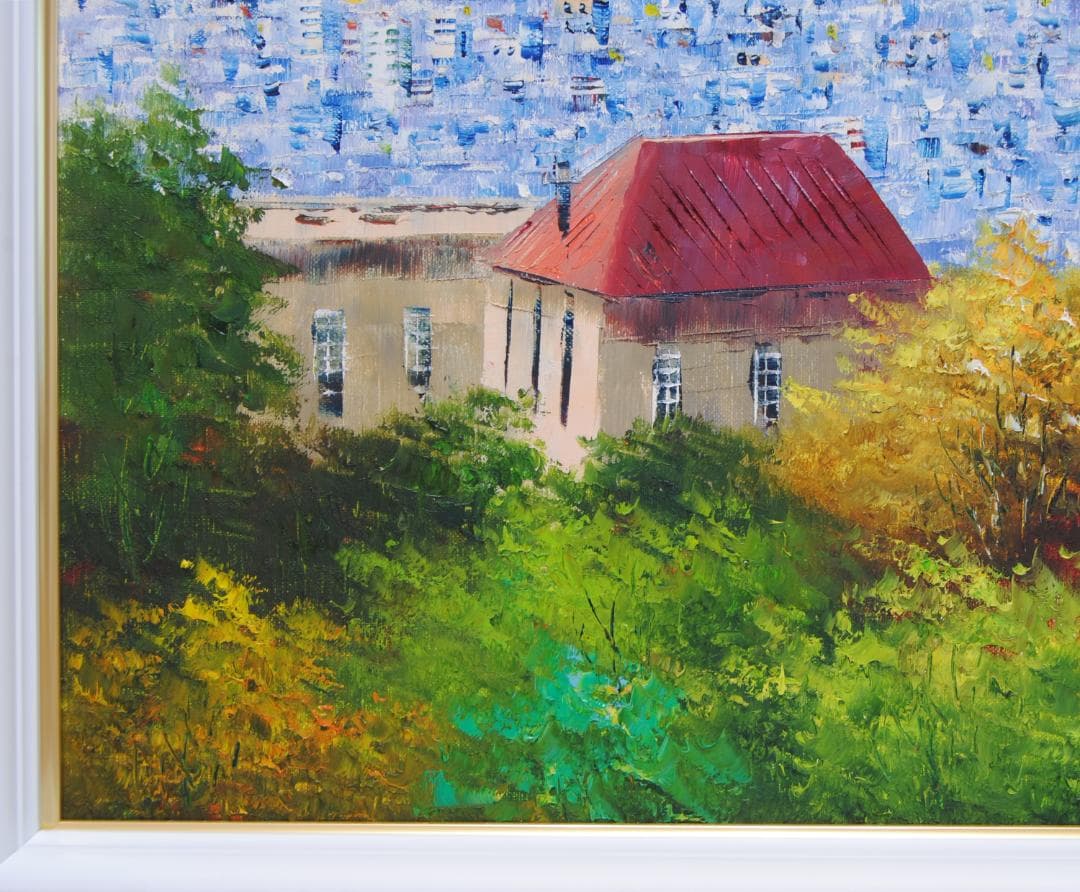 小林幸三 神戸風景 F10 風景画 油彩画 油絵 異人館 神戸港 - メルカリ