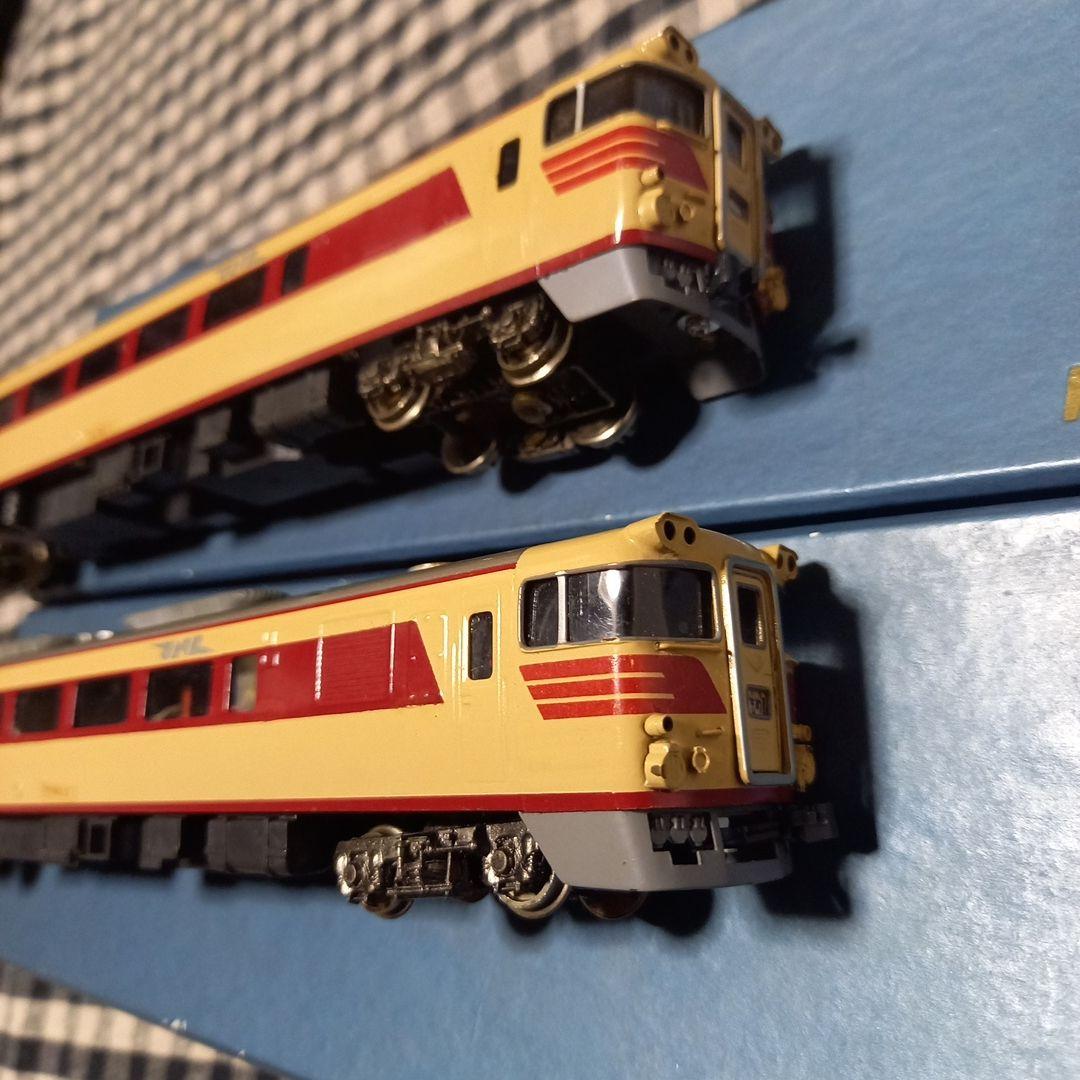 鉄道模型HOゲージ キハ82 1M カツミ模型店製品 塗装済キット組2両元箱