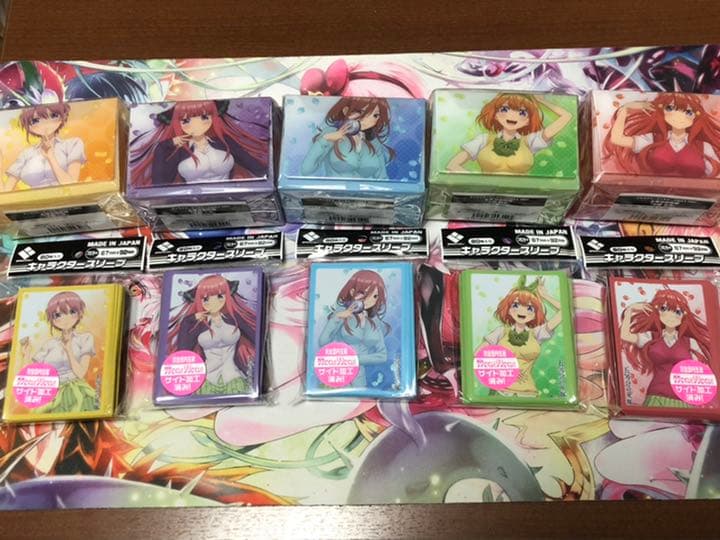 五等分の花嫁 デッキケース　スリーブ　各5種　10個セット　 新品　未開封 Amazon.co.jp: 合皮製デッキケースW 映画 五等分の花嫁「中野 五月
