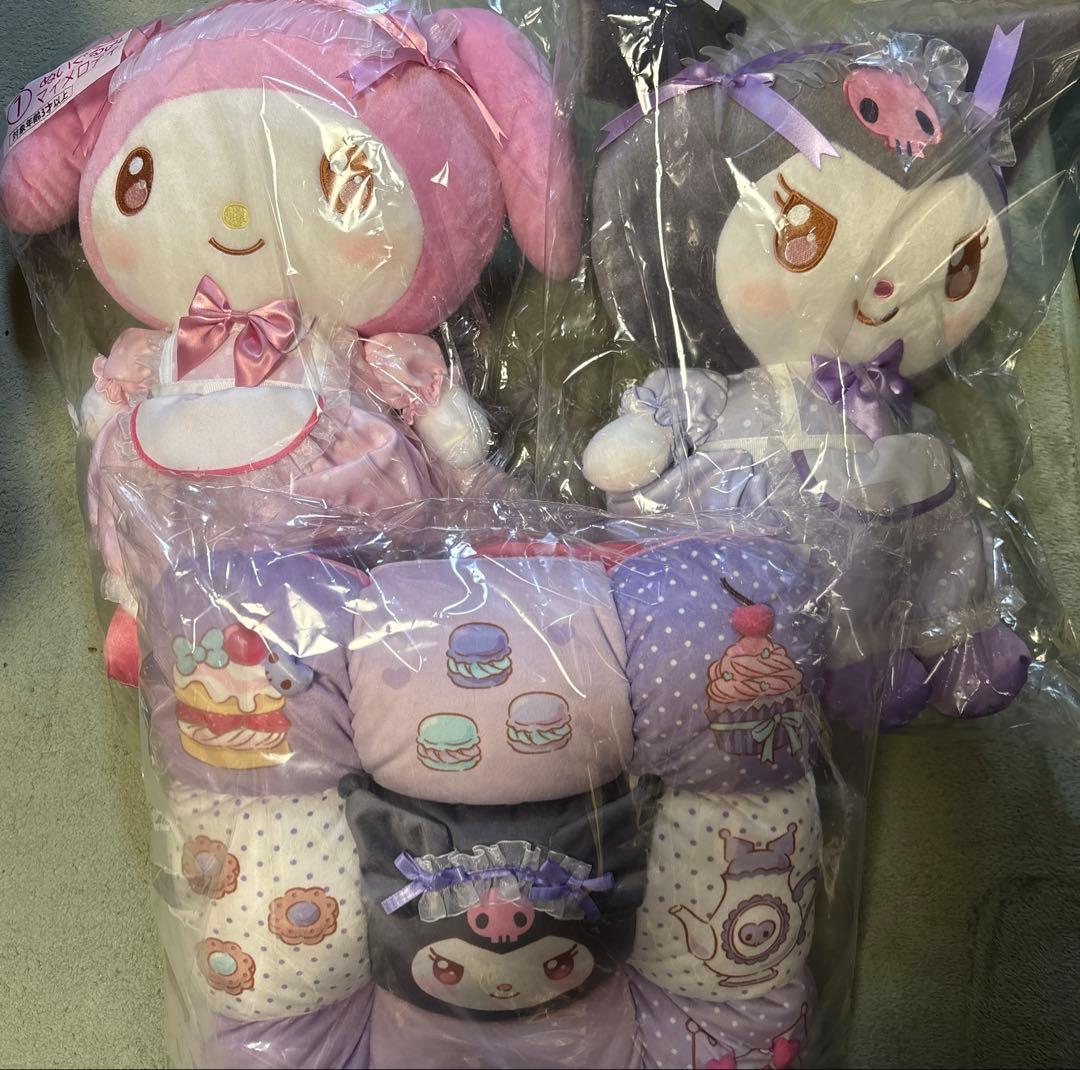 マイメロディ クロミ 当たりくじ ぬいぐるみ ラスト賞 クッション サンリオ マイメロ クロミ 当たりくじ くじ ラスト ラストスペシャル賞