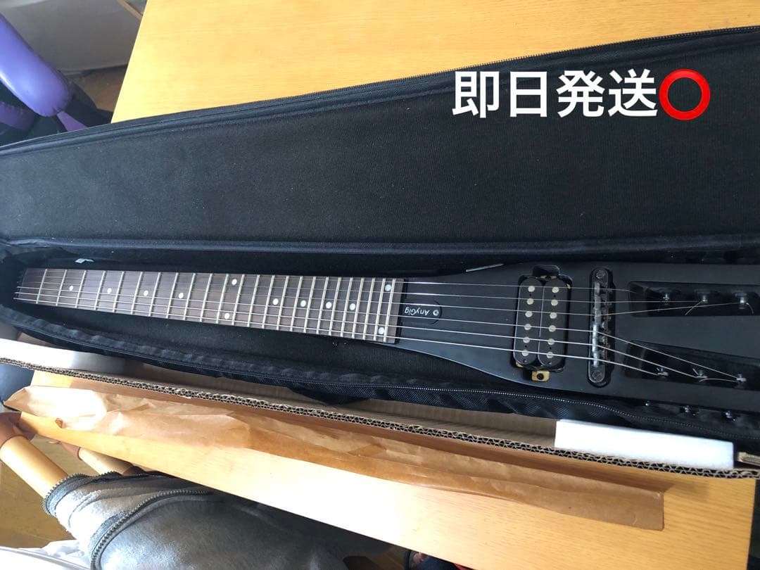 Anygig ポータブルトラベルエレキギター Amazon | Anygigポータブルトラベルエレキギター 82CM 1.6KG パープル