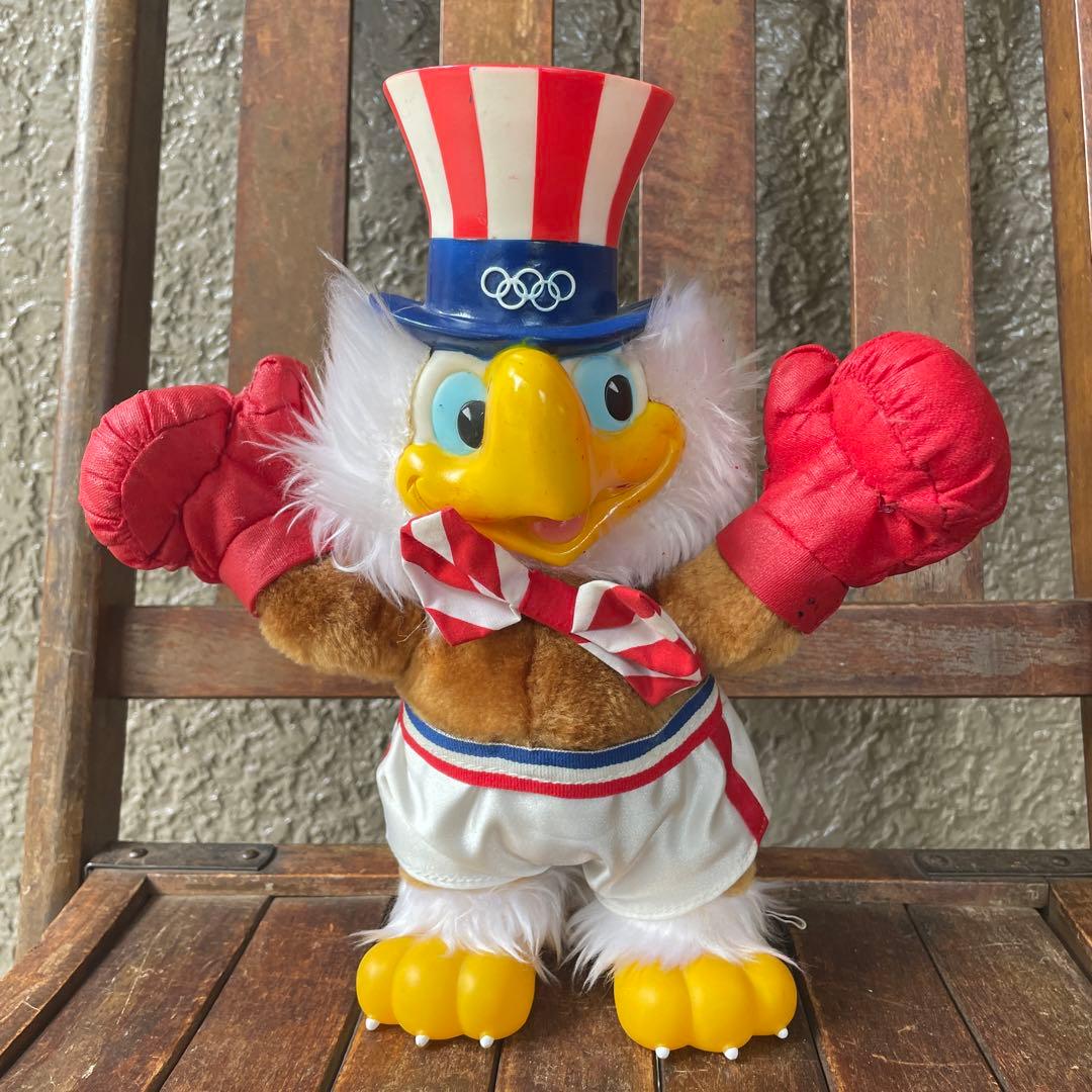 希少品！80's イーグルサム　ロサンゼルス五輪マスコット人形　ボクシングUSA 希少品！80's イーグルサム ロサンゼルス五輪マスコット人形