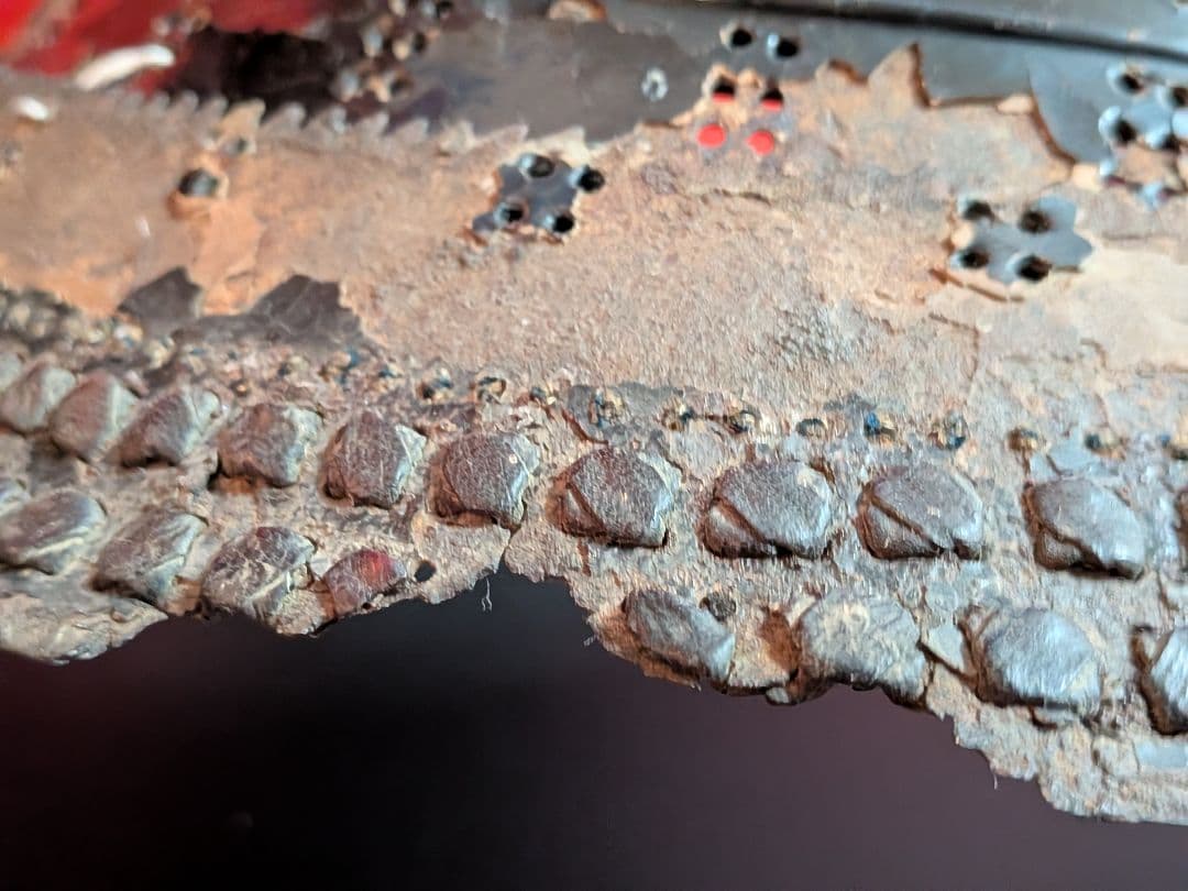 戦国武士時代本歌数百年前当時物兜シコロ残骸資料凄まじい姿景色稀少