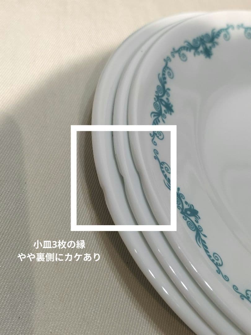 コレール アメリカ ガーデンレースミントブルー 16ピースセット - メルカリ