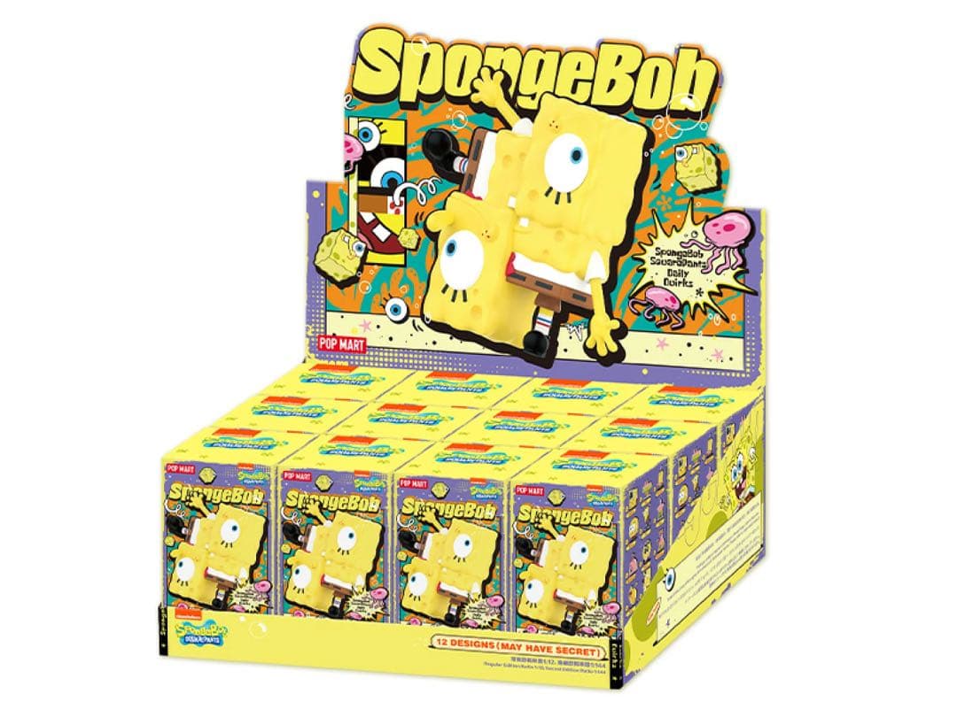 POP MART SpongeBob Daily Quirks ボックス POP MART - SpongeBob SquarePants Daily Quirks Series Blind Box