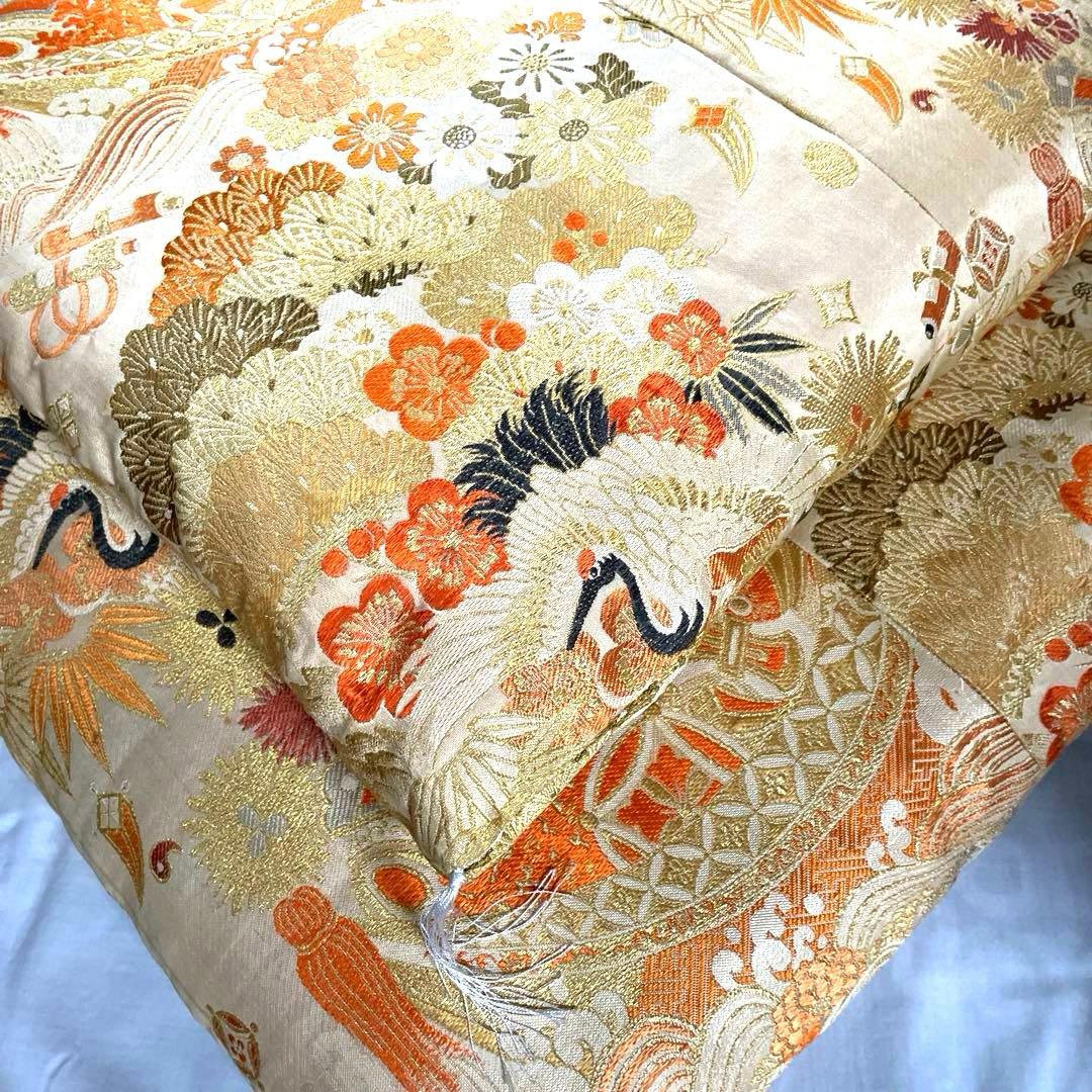 【極美品】レトロ御前座布団/仏前座布団/法事法要座布団　高級　肉厚　金糸ベージュ 楽天市場】仏前座布団 金襴 御前座布団 金襴織 日本製 低反発「 白虎