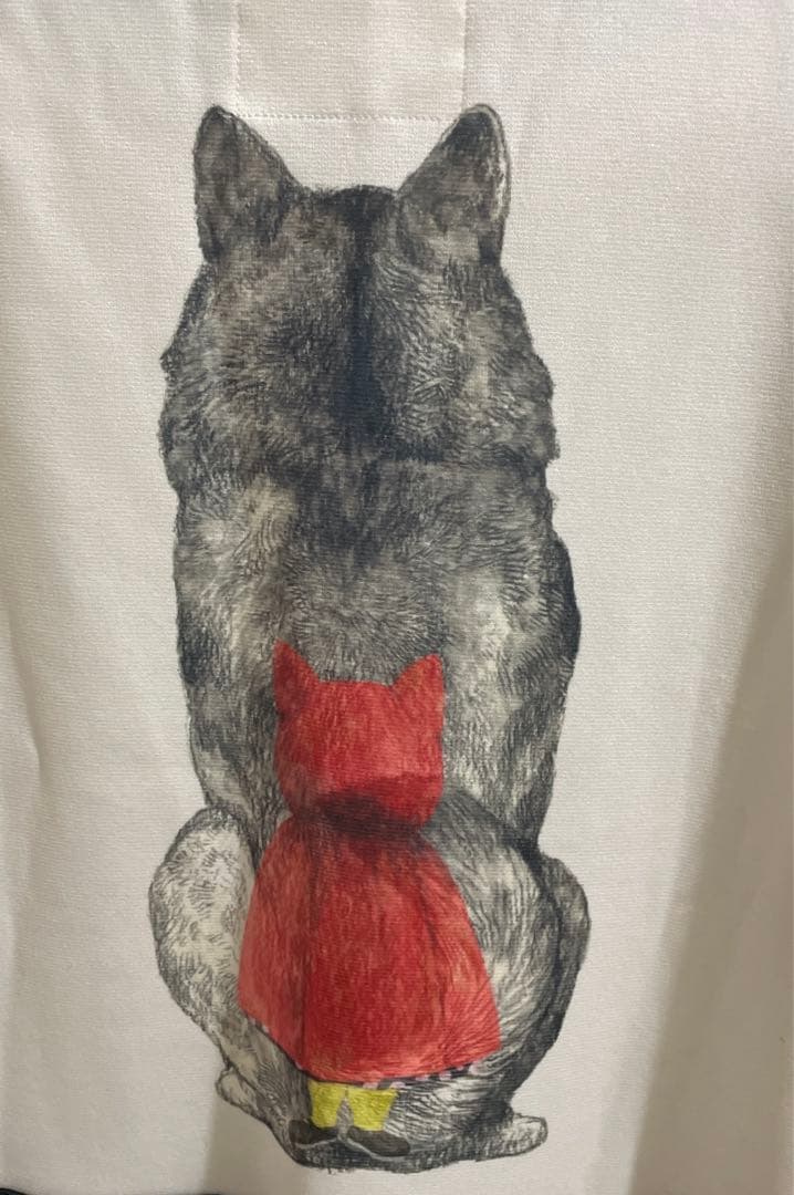 ヒグチユウコ×メラントリックヘムライトオオカミ＆赤ずきんクッション