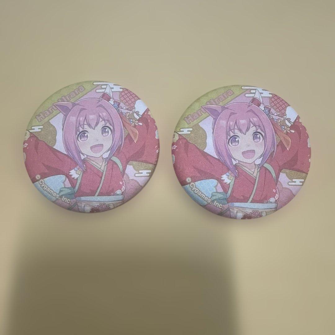 ウマ娘 ハルウララ 和紙風 缶バッジ - メルカリ