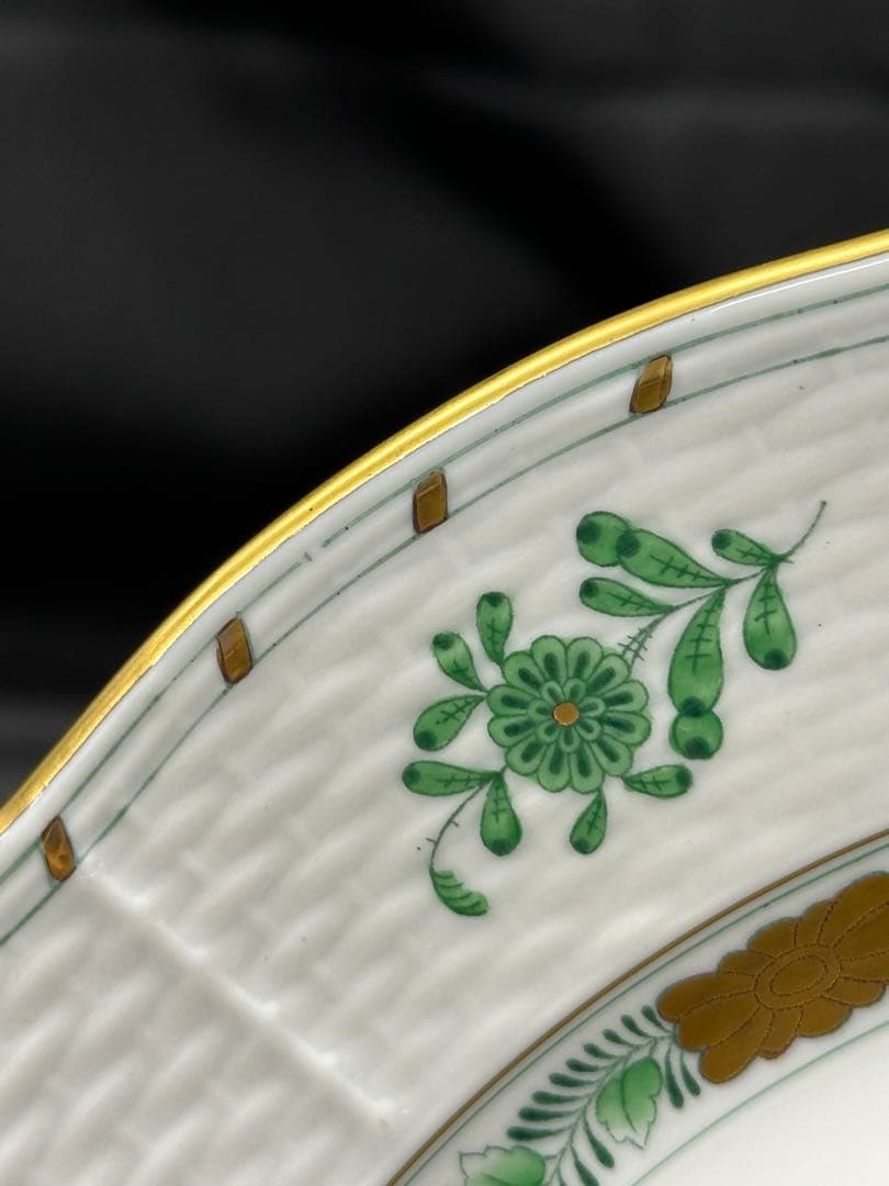 ①【美品】HEREND ヘレンド　インドの華　プレート　25.5cm