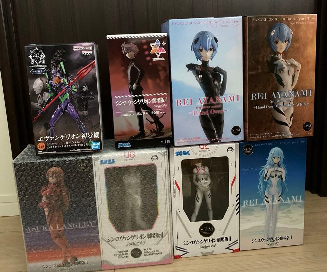 シン・エヴァンゲリオン　フィギュア8点セット シン・エヴァ」改8号機γ（捕食シーン版）とMark.09-Aのフィギュアが