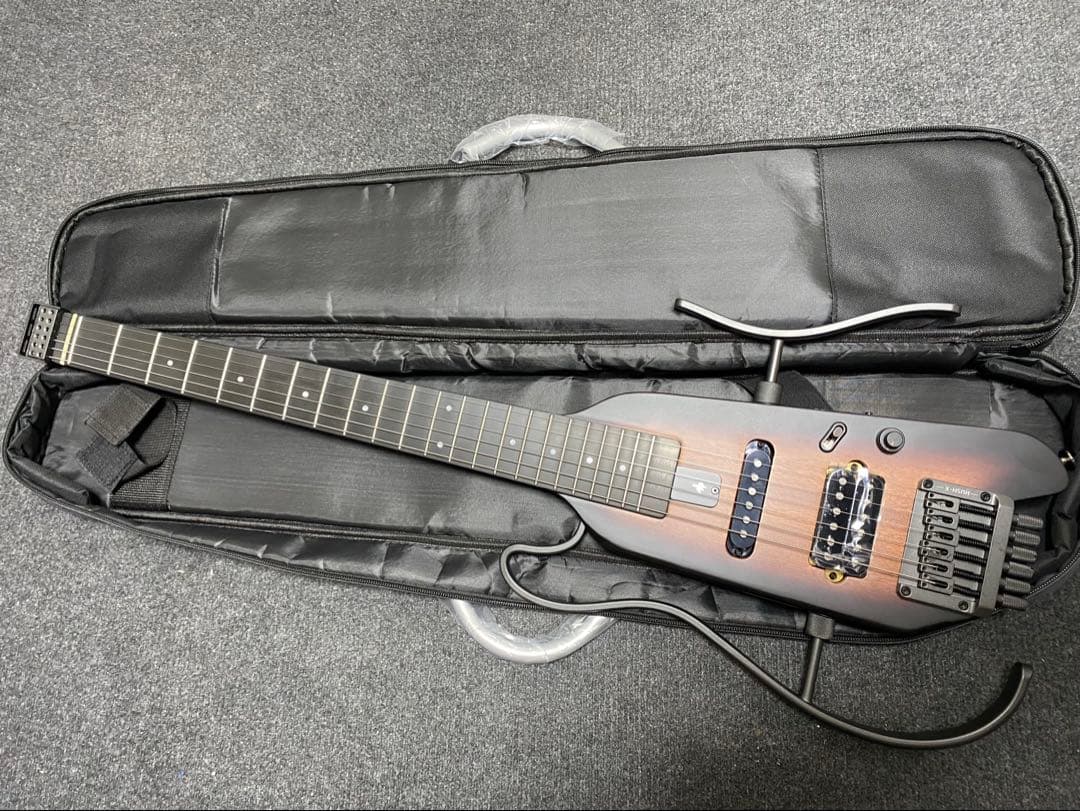 DONNER HUSH-Xトラベルギター/マホガニーボディ/アルニコVほぼ未使用 Amazon | Donner HUSH-X エレキギター ヘッドレス トラベルギター