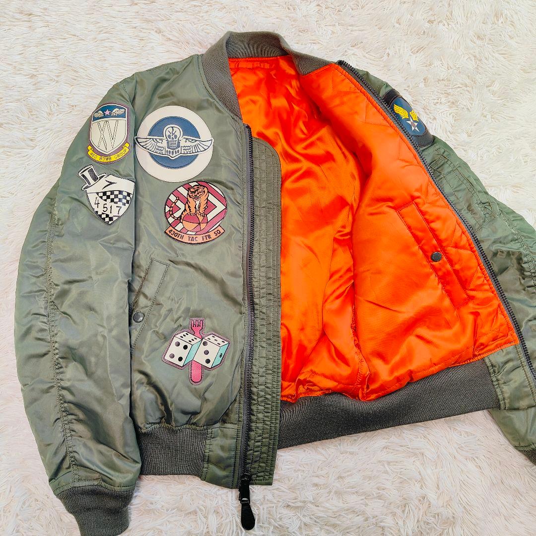 極美品 AVIREX MA-1 TOP GUN フライトジャケット L 長渕剛 - メルカリ