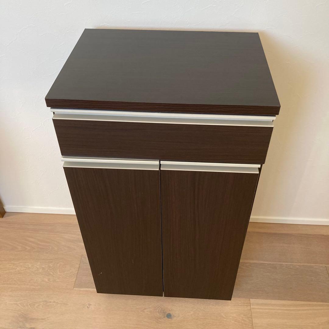 値下げ/送料無料】ニトリ ゴミ箱 分別ペールカウンター ダークブラウン