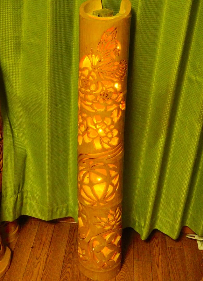 竹灯り 〜蝶手毬〜 竹灯籠 極太孟宗竹