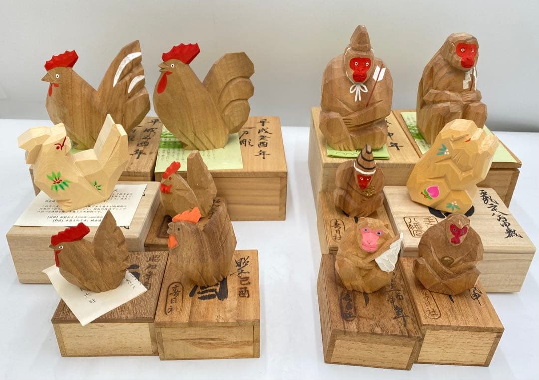 専用 奈良一刀彫り まとめ売り 干支 78体 共箱 - メルカリ