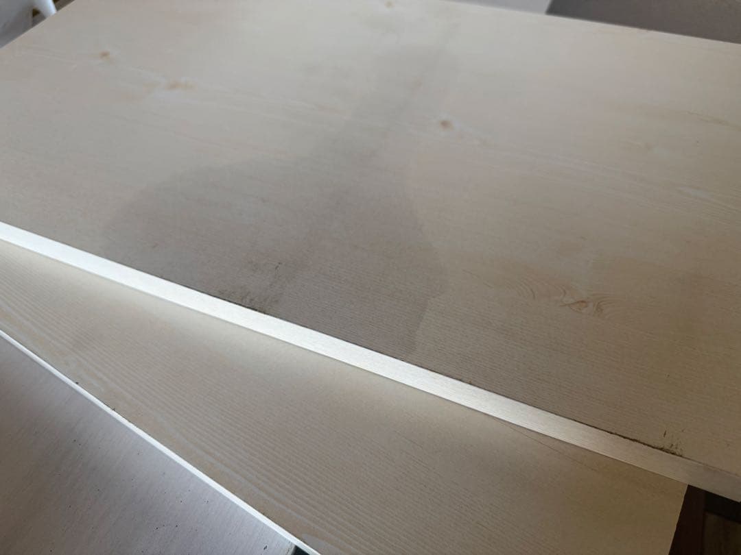 ニトリ 食器棚 幅60cm 引取り限定／上下分割／シミ2か所あり