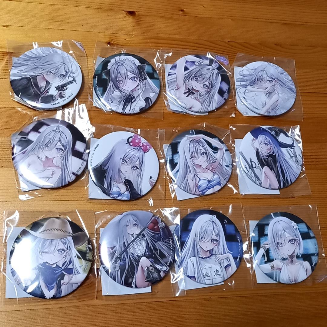 死亡遊戯で飯を食う。　くじ引き堂　F賞　缶バッジ　全種　コンプリート　セット 🎁RPキャンペーン🎁 【死亡遊戯で飯を食う。オンラインくじ】 抽選で3