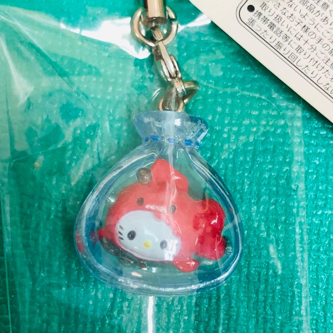 2007年製激レア☆ハローキティ ストラップ 金魚すくい 縁日 お祭り②