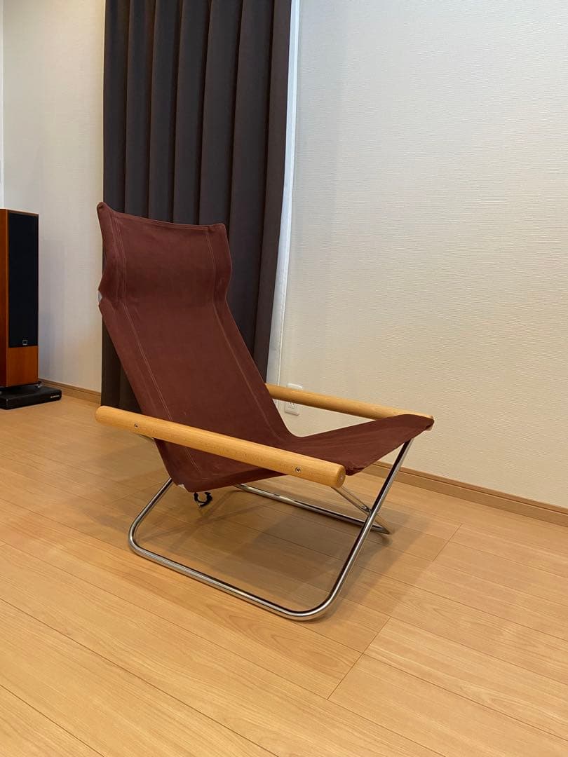 Nychair X ニーチェアエックス+オットマン　ナチュラル×バーガンディ Nychair X ニーチェア エックス ［Takeshi Nii/デザイン：新居猛