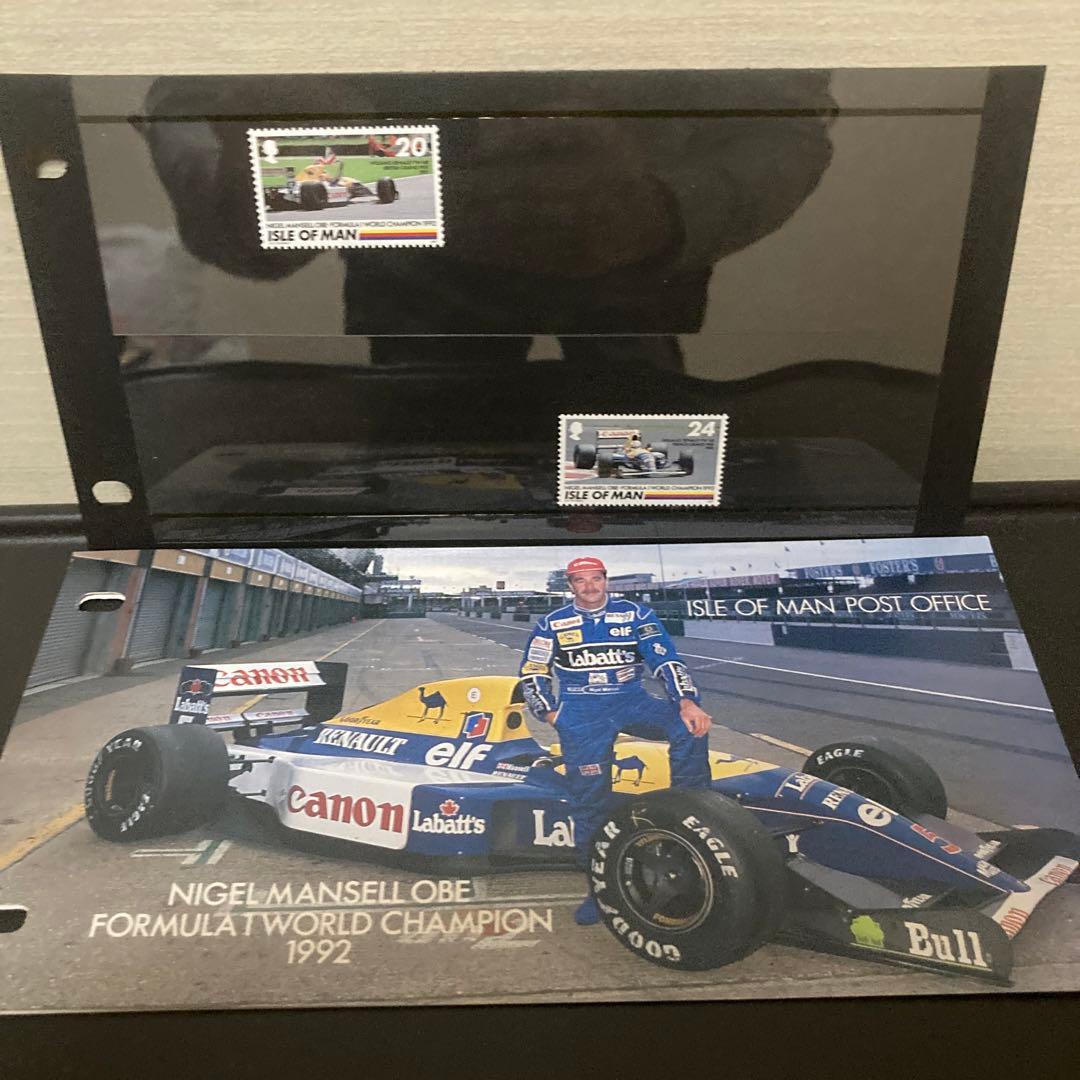 F1 ウィリアムズ FW14 ナイジェル マンセル 記念切手 マン島郵便局