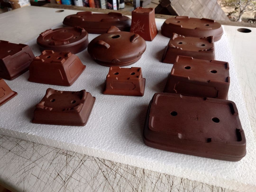 盆栽鉢 支那鉢 中国鉢 中国宜興 13鉢セット - メルカリ