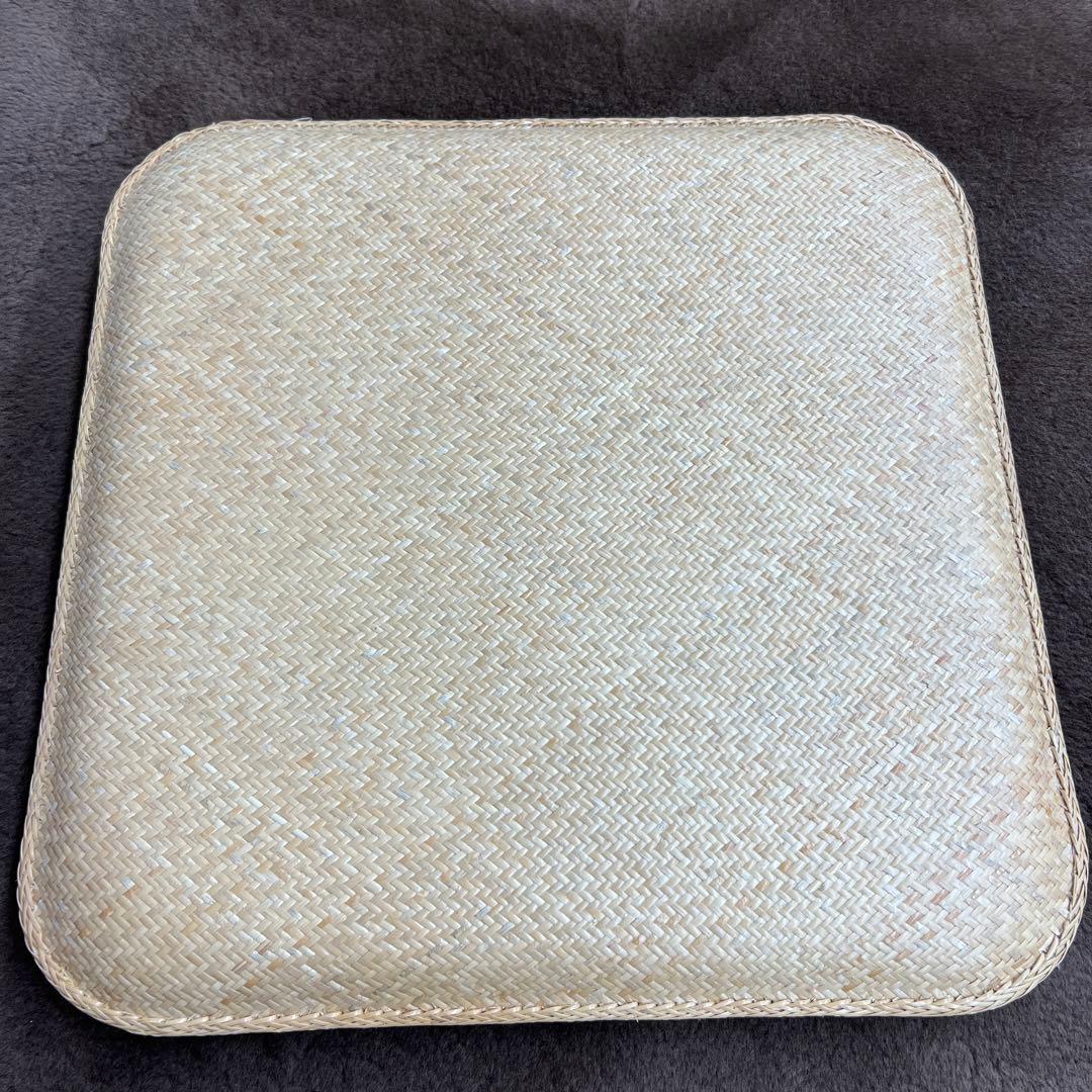あじろ座布団　45×45cm 藤 座布団 クッション おしゃれ 45cm角 籐 ラタン 正方形 座蒲団 網代編み