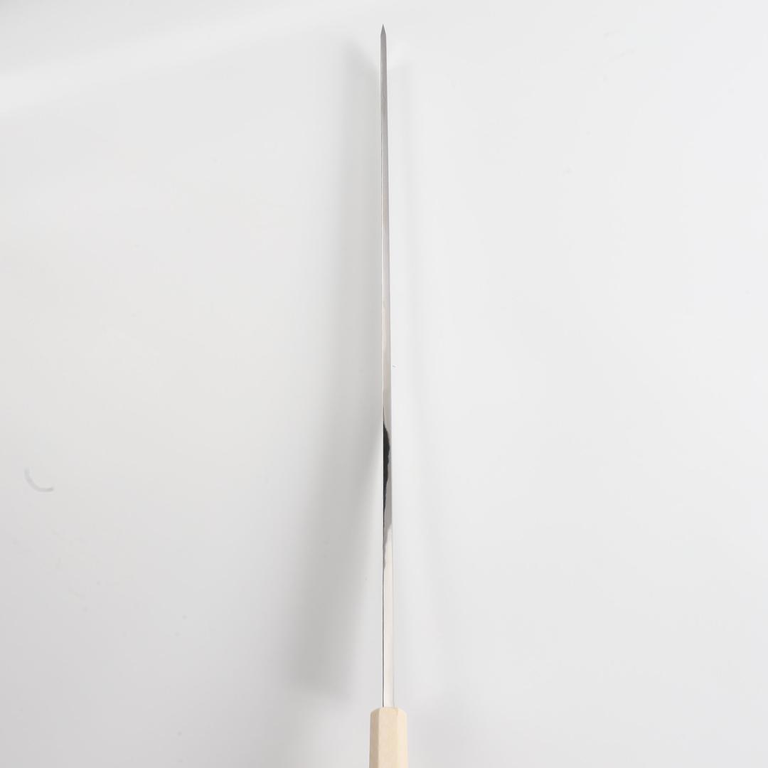 7944マグロ包丁両刃鏡面仕上げ 鞘付刃渡700mm刺身包丁スネークウッド