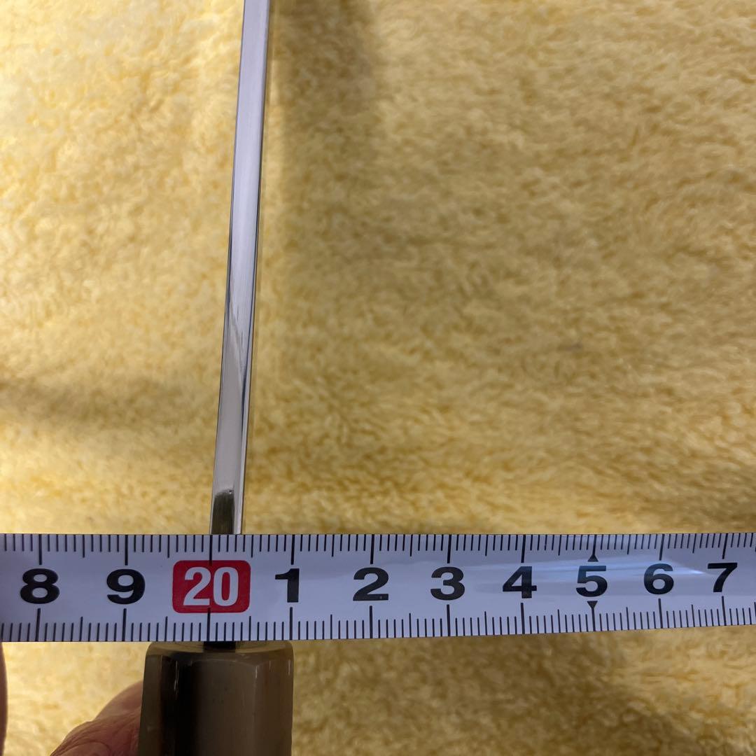 ④銀三 本焼 薄刃8寸 全鏡面 黒檀柄両水牛角 - メルカリ