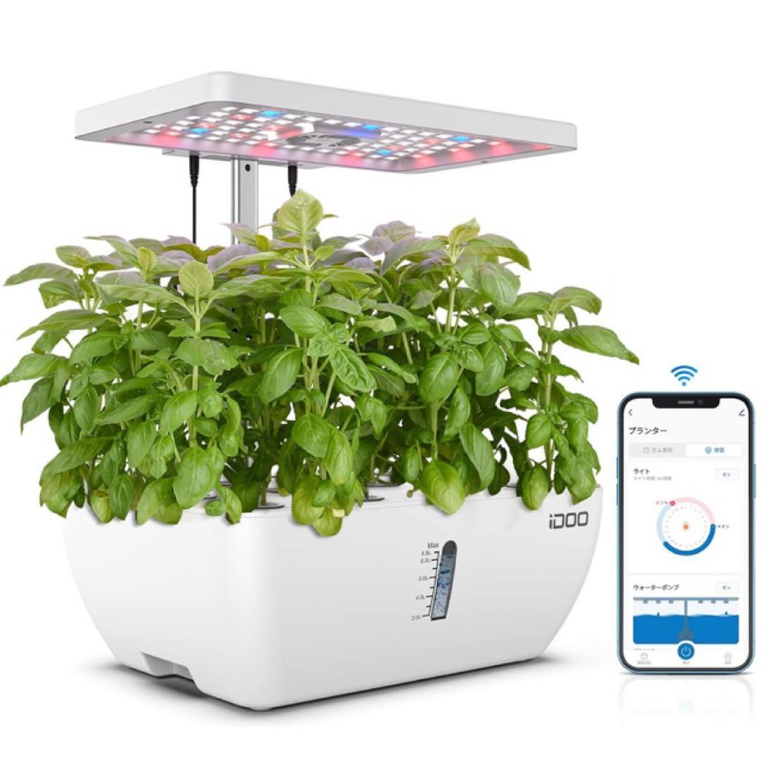 iDOO 水耕栽培セットID-IG302Sスマホ連動12株野菜栽培可能ホワイト 楽天市場】【最大4000OFFクーポン配布中】iDOO 水耕栽培キット 野菜