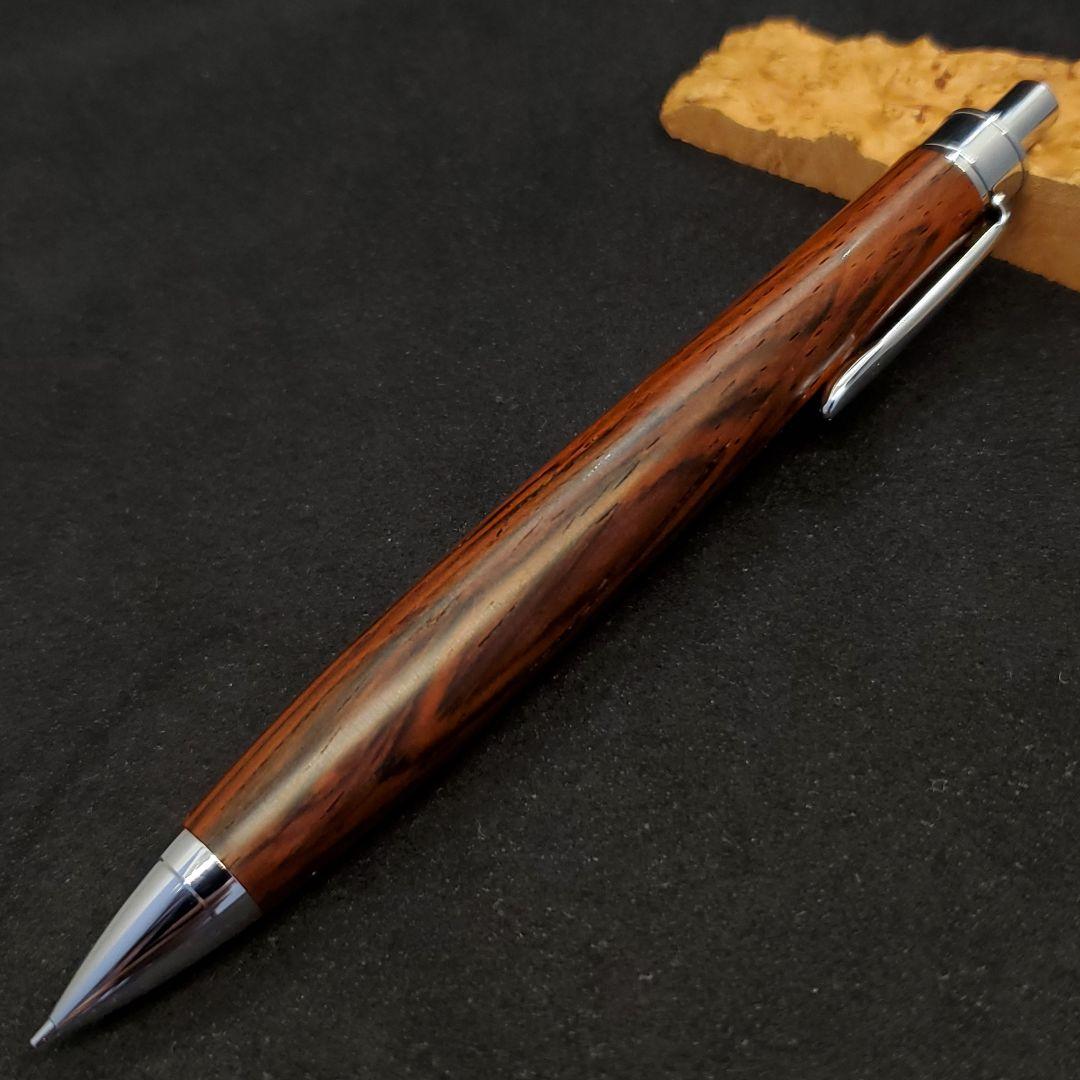 ⑯ハンドメイド木軸シャーペンブラジリアンローズウッド(ハカランダ