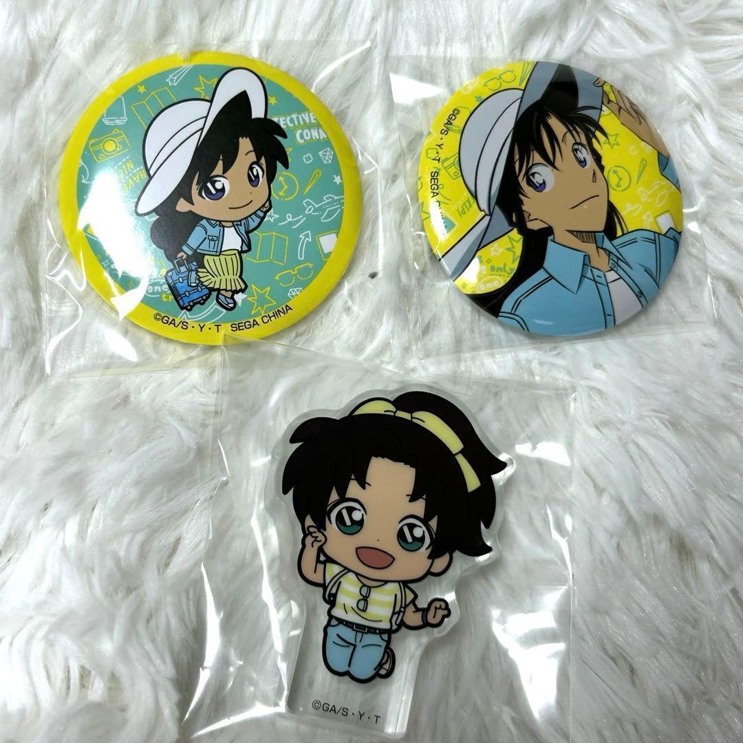 名探偵コナン アクリルブロック 缶バッジ 遠山和葉 毛利蘭 - メルカリ