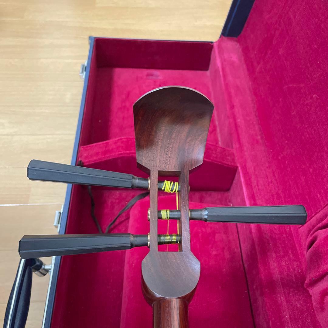 ZONO様向け】 三味線 中棹 正寸 ハードケース付き 皮破れなし 付属品