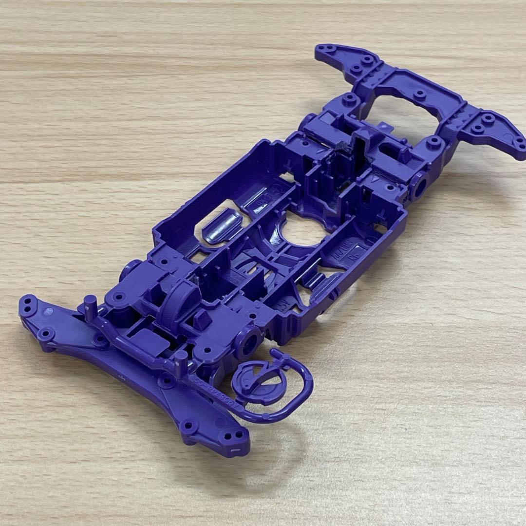 ミニ四駆 MSシャーシ MSフレキ加工品（パープル） - メルカリ