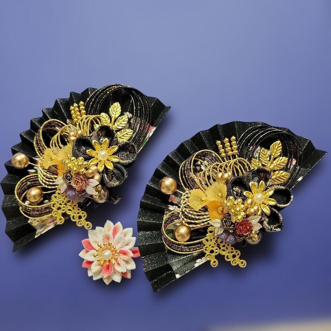 みるみるM《水引素材》友禅和紙使用扇子