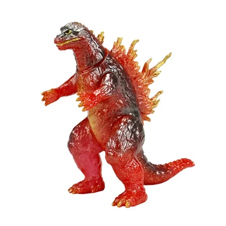 ゴジラ』シリーズの怪獣を、レトロデザインのソフビ製にしたアイテムが