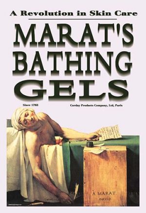 Marat's Bathing Gels: A Revolution in Skin Care(20" x 30") Canvas Wall Art