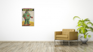 MECHANICAL MIGHTY ROBOT FINE ART CANVAS PRINT (20″X30″)