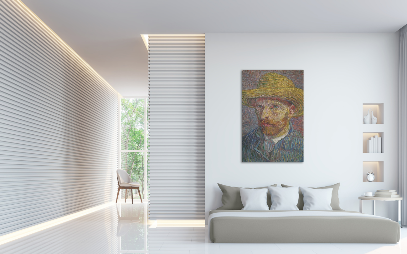 SELF PORTRAIT OF VAN GOGH FINE ART CANVAS PRINT (20″X30″)