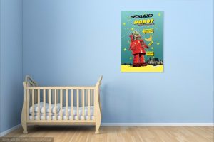 Mechanized Robot  Canvas Wrap (20"x30") - Image 9