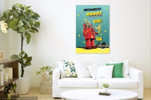 Mechanized Robot  Canvas Wrap (20"x30") - Image 5