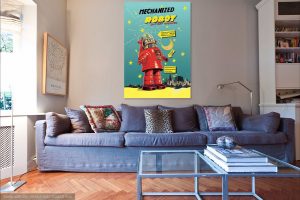 Mechanized Robot  Canvas Wrap (20"x30") - Image 3