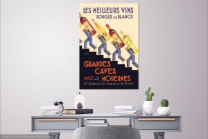 Les Meilleurs Vins Fine Art Canvas Print (20"x30")