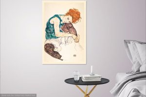 PAINTER's Wife, Seated Fine Art Canvas Print (20"x30") - Image 7